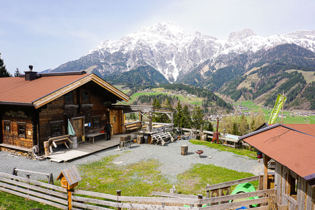 Sinnlehenalm Leogang wandern Winter