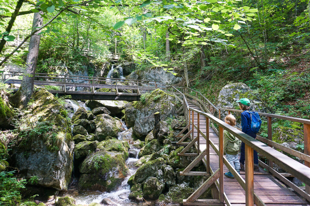 Myrafälle Wanderung Myrabach mit Kindern