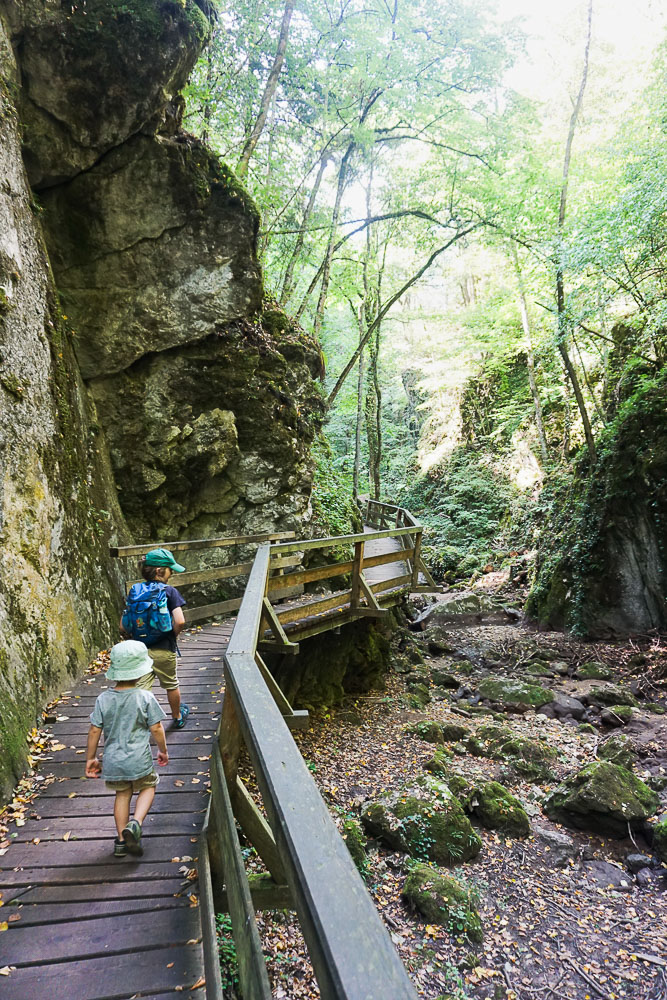 Johannesbachklamm mit Kindern Strecke