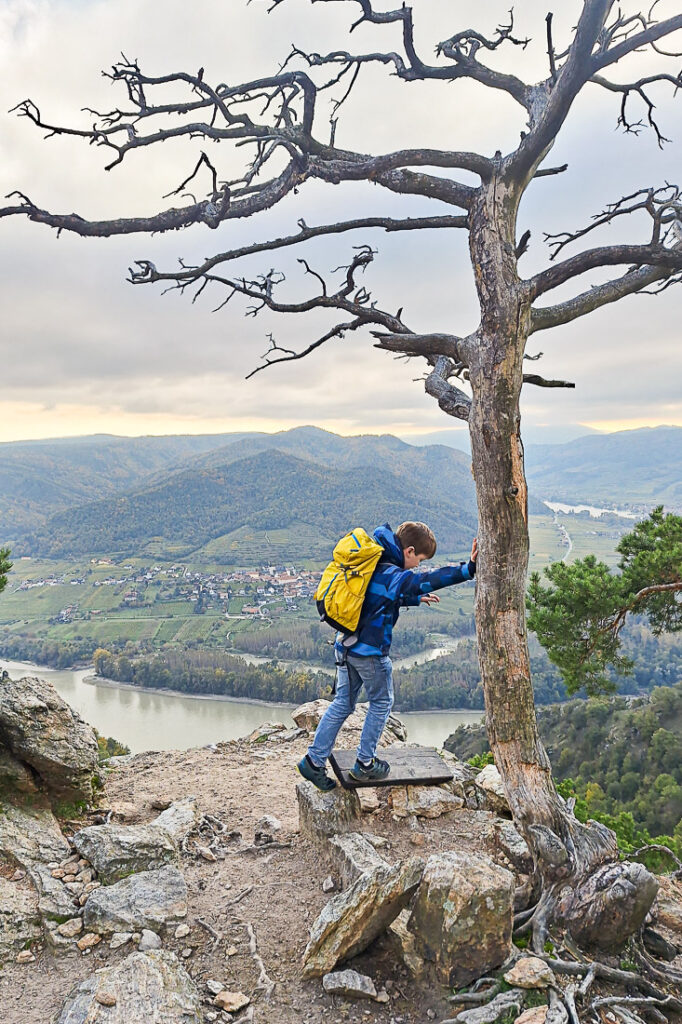 Dürnsteiner Kanzel mit Kindern