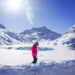 Silvretta Bielerhöhe mit Kindern im Winter