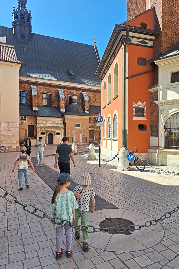 Krakau Altstadt mit Kindern