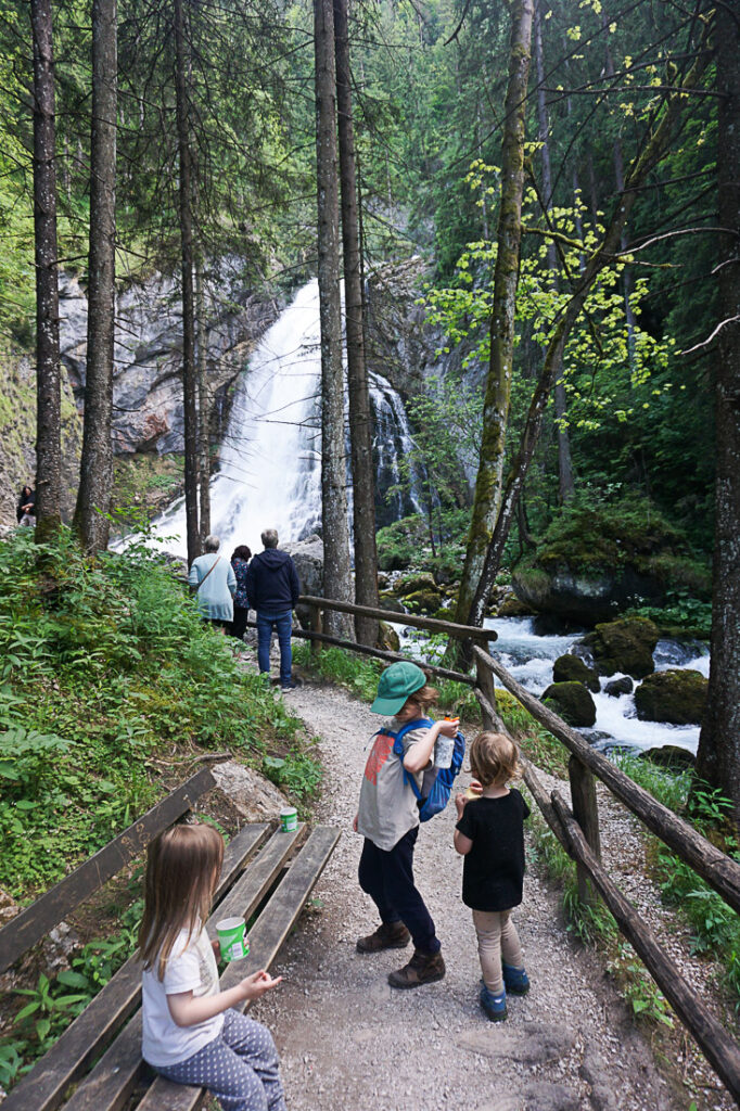 Wasserfall Golling mit Kindern