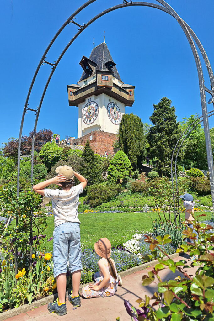 Graz Tipps mit Kindern: Schlossberg mit Uhrturm