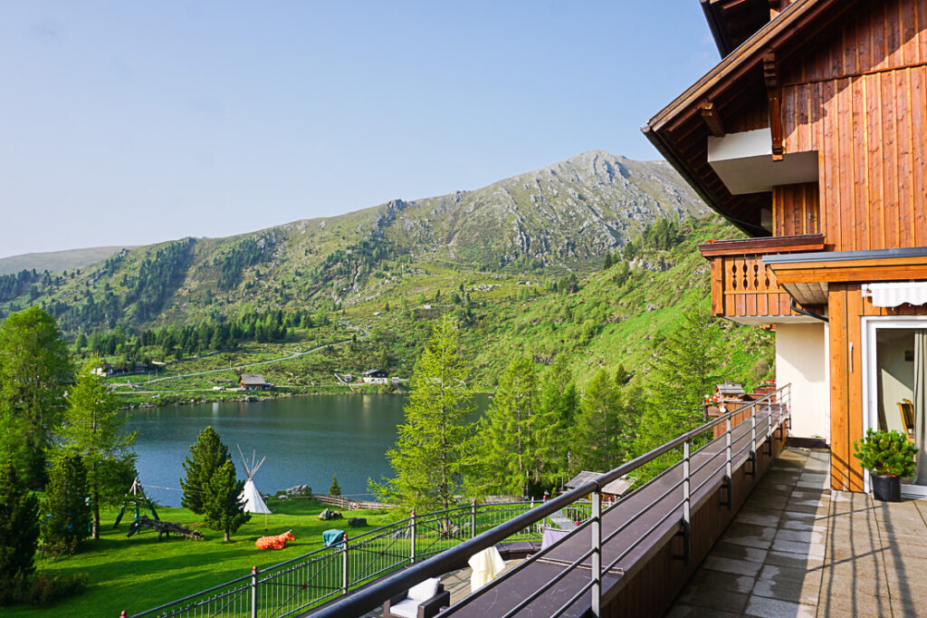 Heidi Hotel Falkertsee Aussicht auf den See