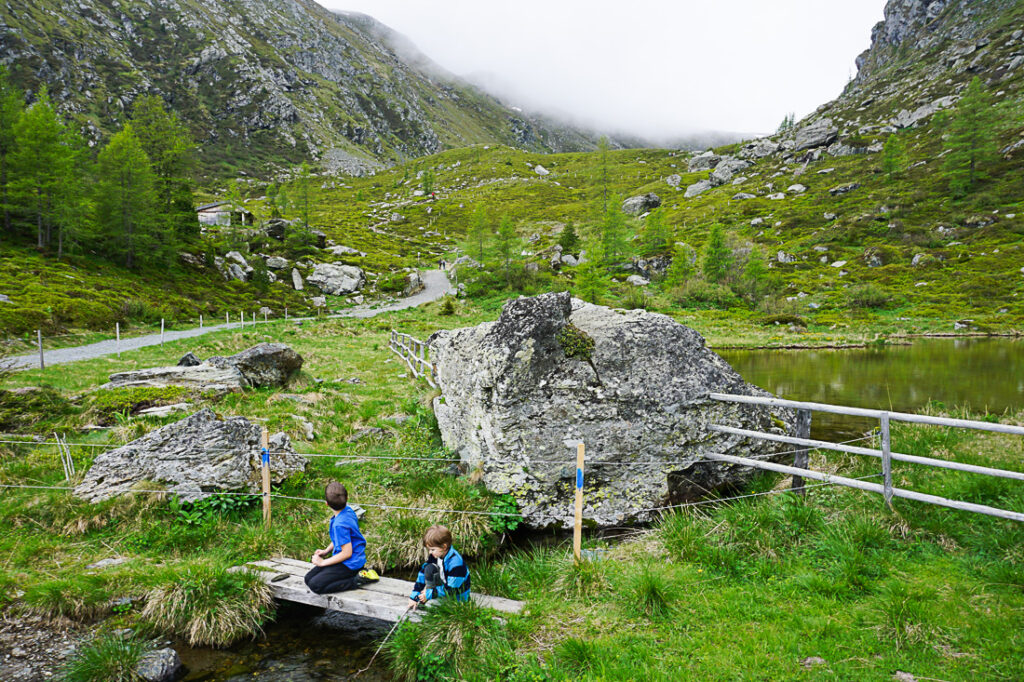 Heidi Alm: wandern mit Kindern beim Heidi Hotel Falkert