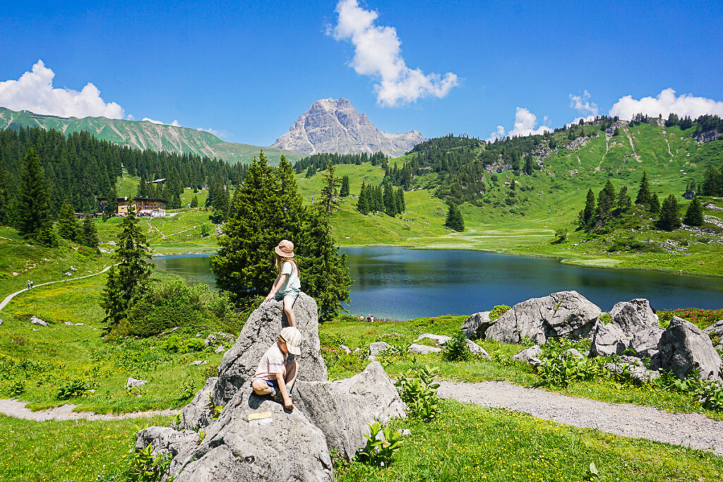Körbersee mit Kindern im Bregenzerwald Sommerurlaub