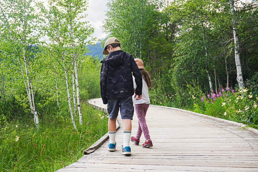 Seefeld Wildsee Wanderung mit Kindern
