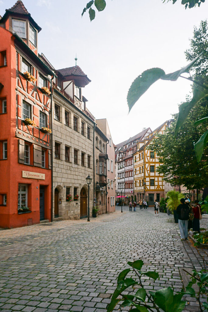 Nürnberg Altstadt fotogene Weißgerbergasse