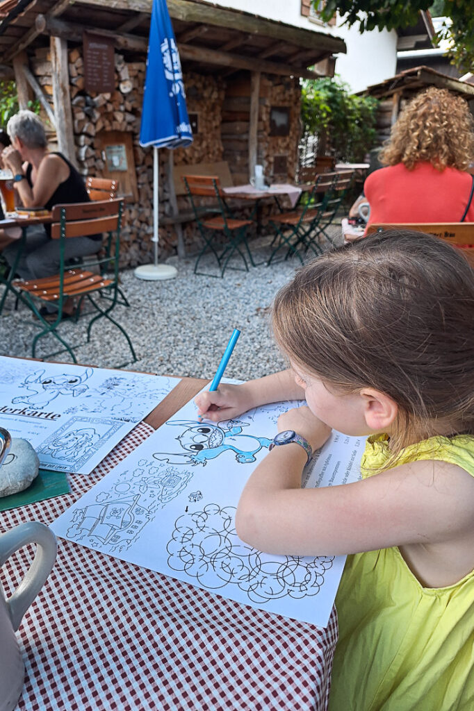 Biergarten vom Gasthaus Ochsenwirt in Oberaudorf