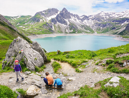 Lünersee Rundweg mit Kindern