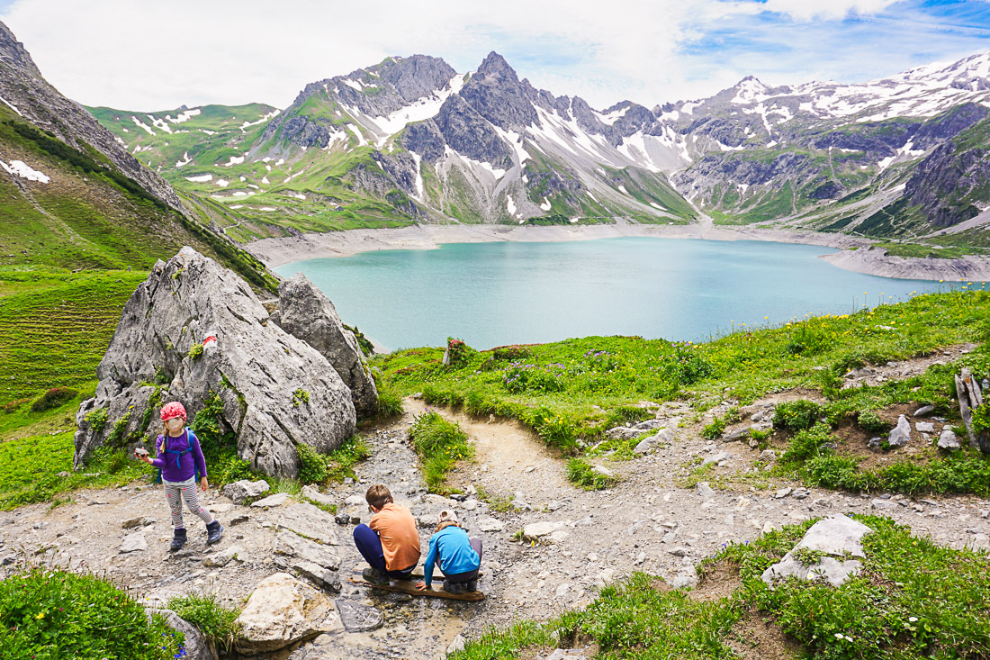 Lünersee Rundweg mit Kindern