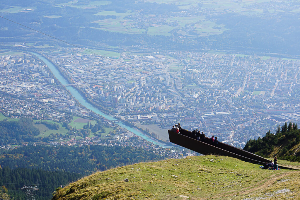 Aussicht Perspektivenweg Seegrube Nordkette Innsbruck