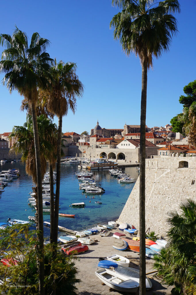 Aussicht vom Ploce Tor auf den alten Hafen
