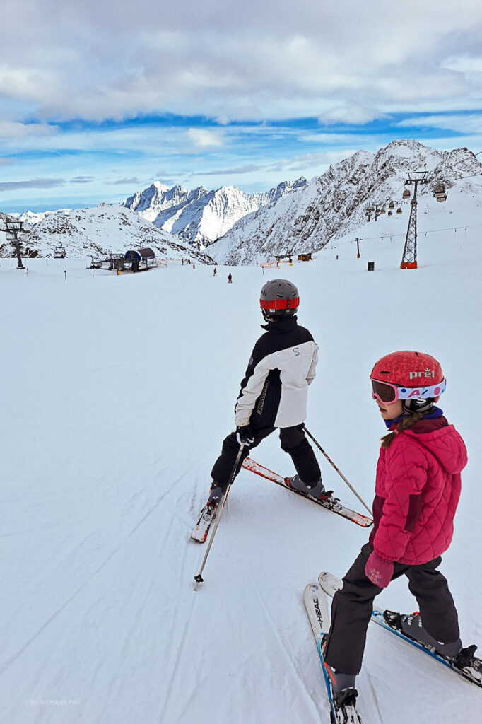 Stubaier Gletscher Skifahren mit Kindern