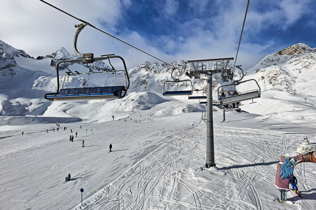 Stubaier Gletscher Murmele Sessellift