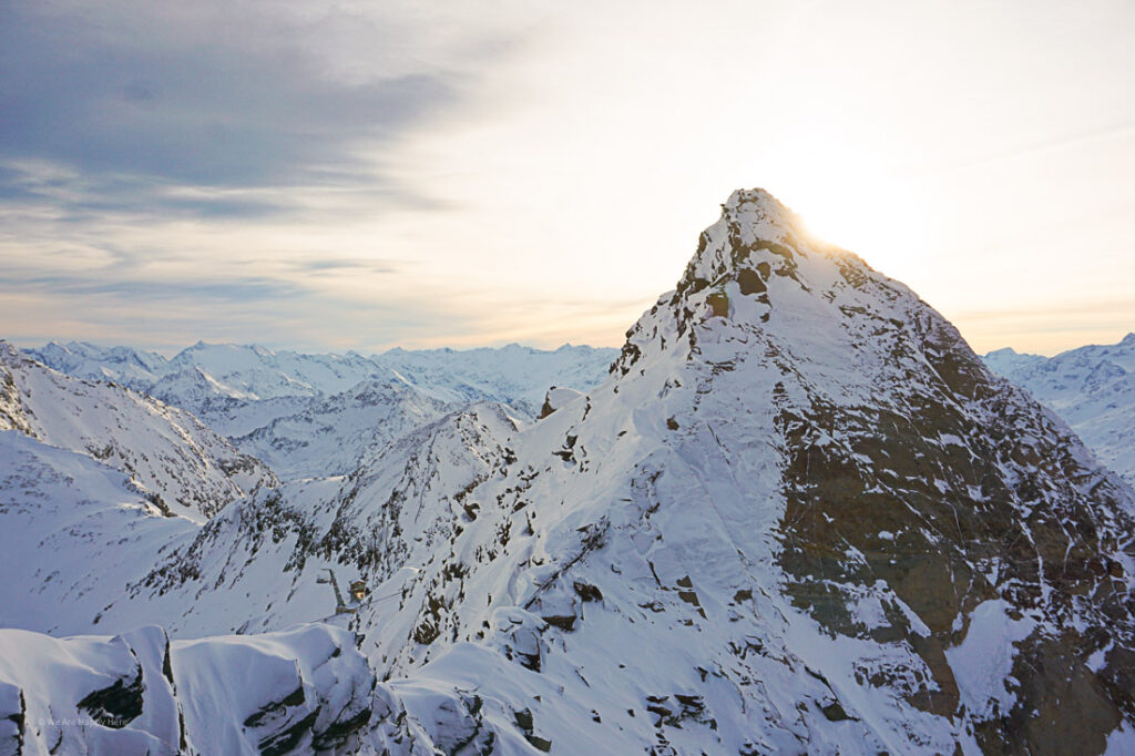 Stubaier Gletscher Sonnenuntergang