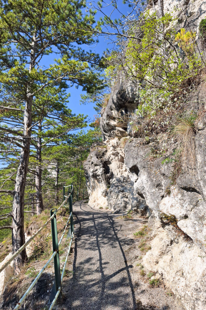 Wanderweg Felsenweg im Kurpark Baden