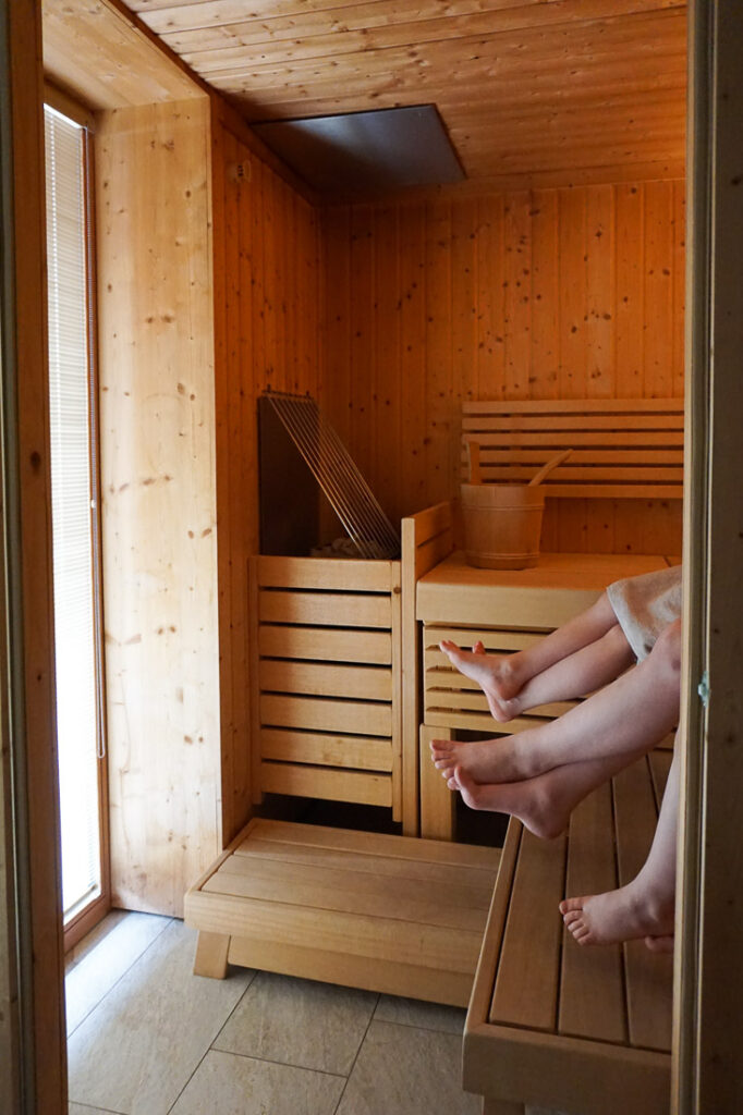Ferienhaus für Gruppen mit privater Sauna