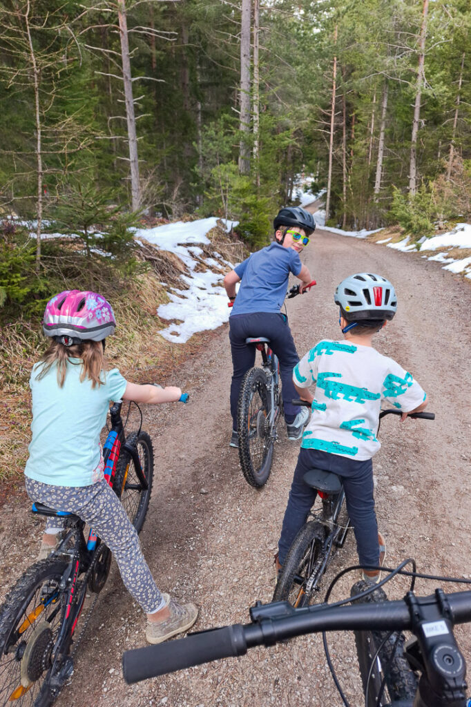 Radfahren mit Kindern am Mieminger Plateau