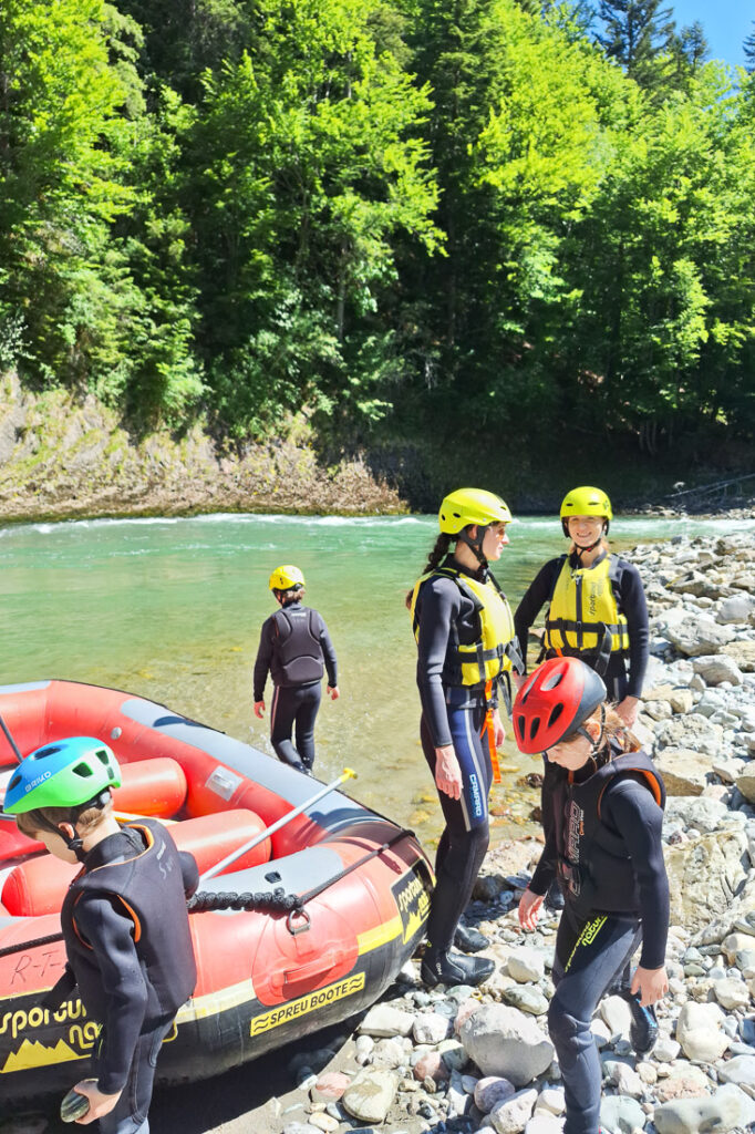 Rafting mit Kindern ab 5 Jahren in der Tiroler Ache