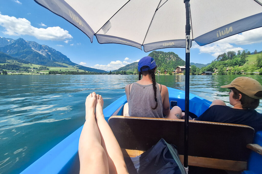 Walchsee Bootsfahrt Elektroboot