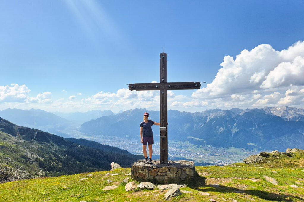 Schartenkogel Gipfelkreuz Glungezer