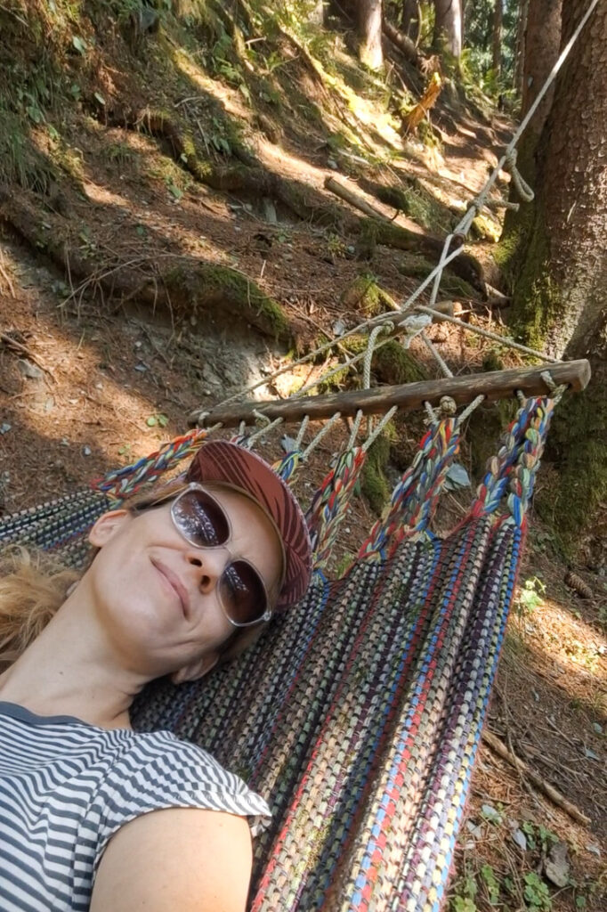 Hängemattenwald im Bachgut Resort