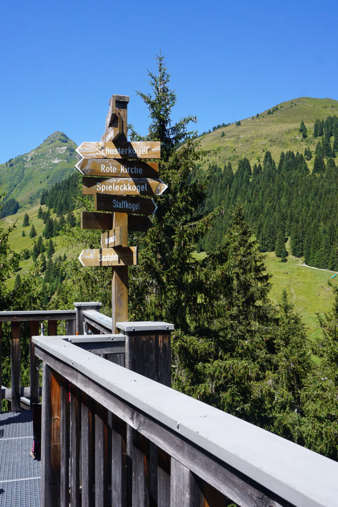 Talschluss Hinterglemm wandern: Baumzipfelweg