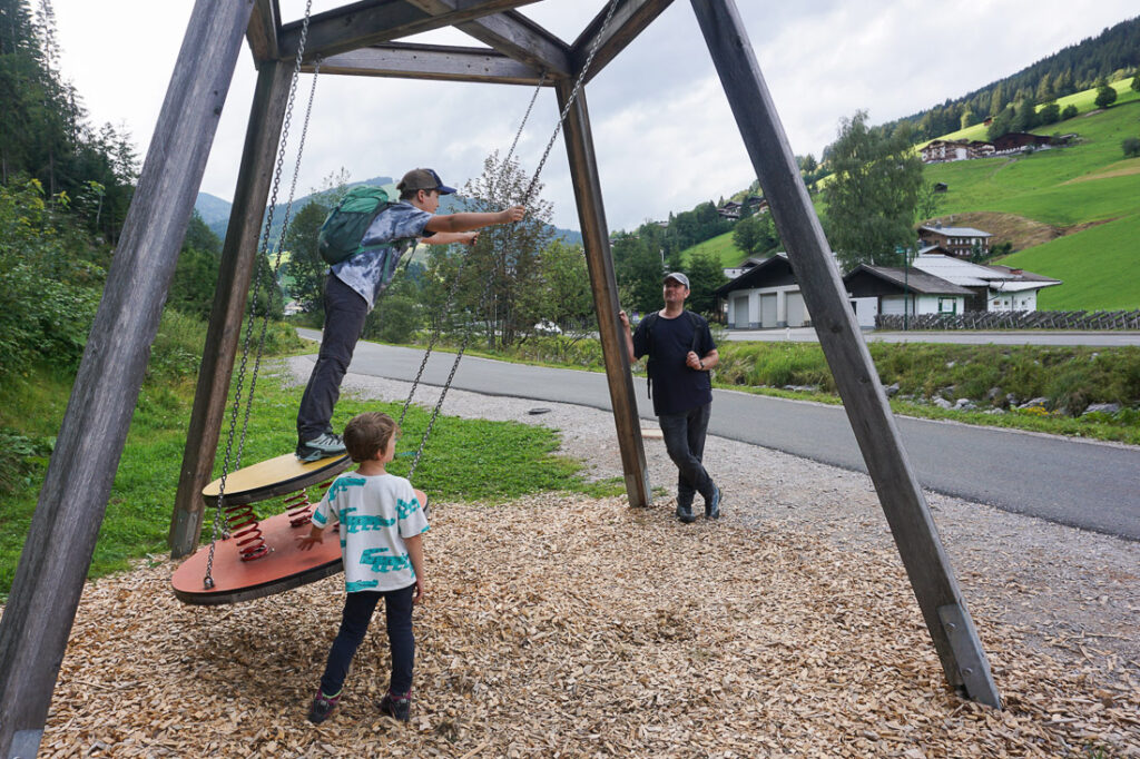 Motorikweg Saalbach mit Kindern